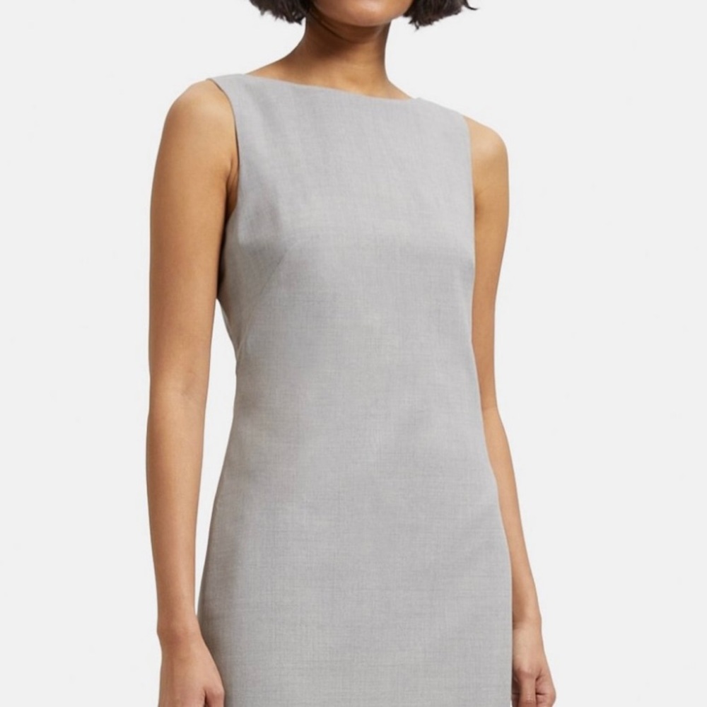 Theory Sevona wool dress in gray